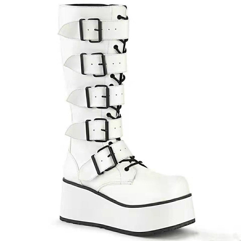 Cheky - Women Wedge Fashion Knight Boots