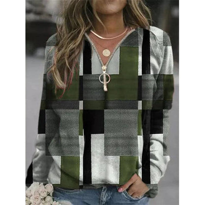 Cheky - Women's Tops Checkered Sweaters Fleece Jackets