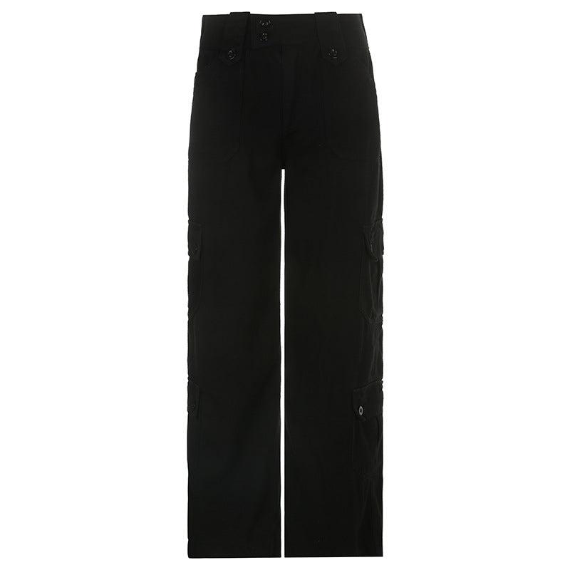 Cheky - Hot Girl Fried Street Straight Casual Pants American Style