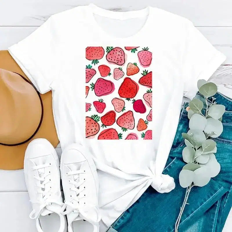 Cheky - Vibrant Fruit Summer T-Shirt