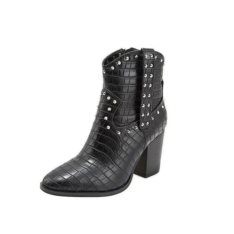 Cheky - Europe And The United States 2019 Thick Heel Martin Boots Women