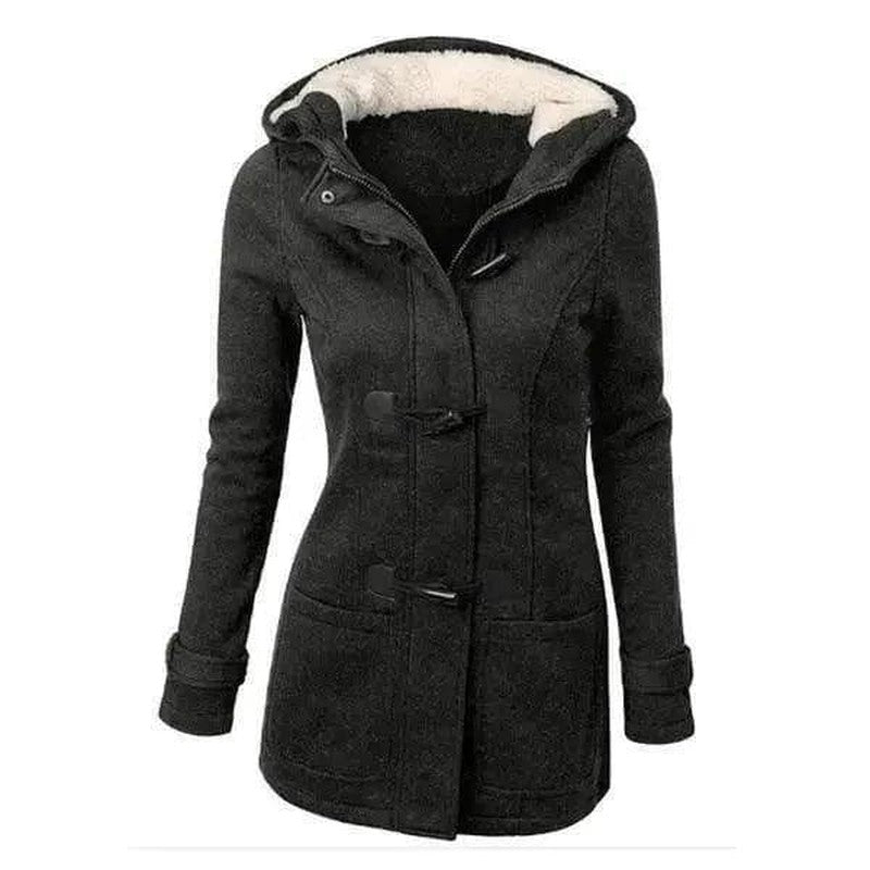 Cheky - Horn buckle coat female