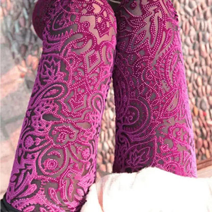 Cheky - Elegant Hollow Lace Tights