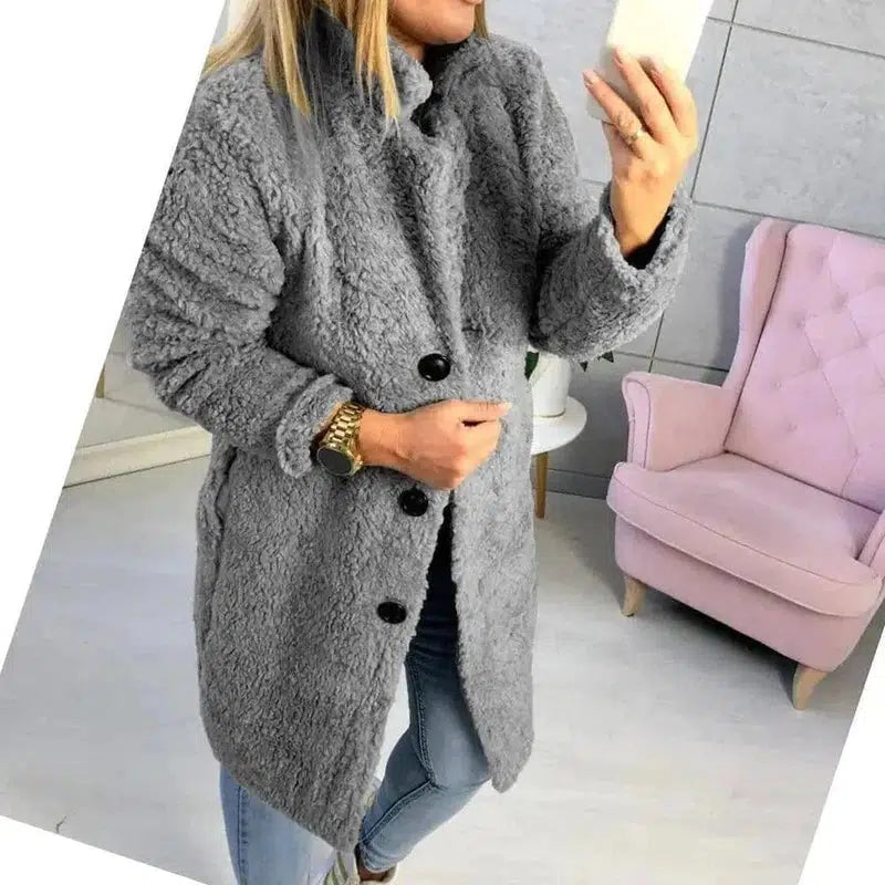 Cheky - Mid-length long-sleeved fur coat