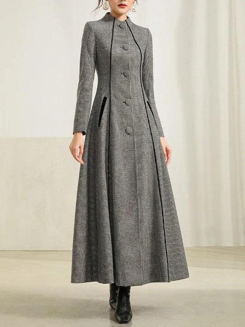 Cheky - New Mid Length Versatile High-end Woolen Coat Coat