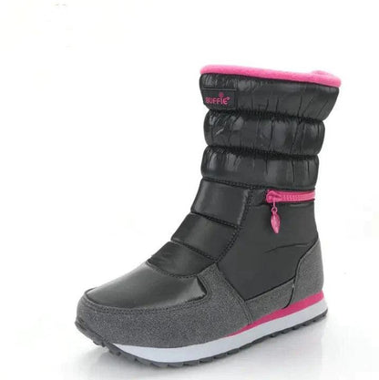 Cheky - Women Boots Natural Wool Snow Boots Women Casual Ankle Boots -30 Degree Keep Warm Shoes For Women Waterproof Winter Boots